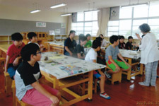 子供焼物教室：直方西小学校